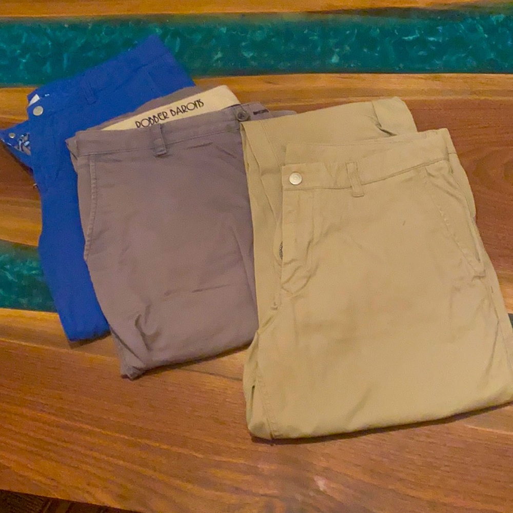 3 matching pairs of bonobos men’s pants/khakis